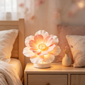 Soft Pink Peony LED Bedside Lamp