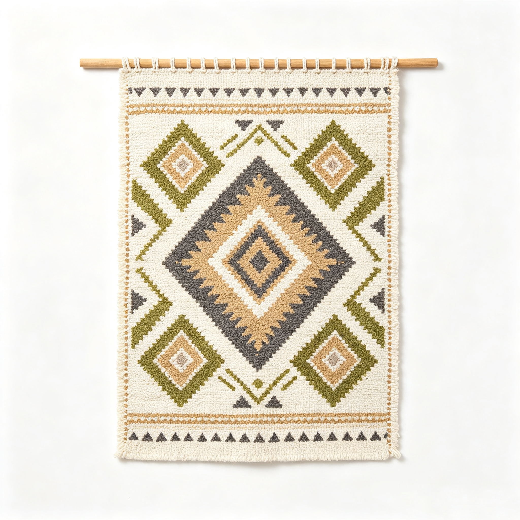 Vintage Earth Aztec Geometric Woven Tapestry