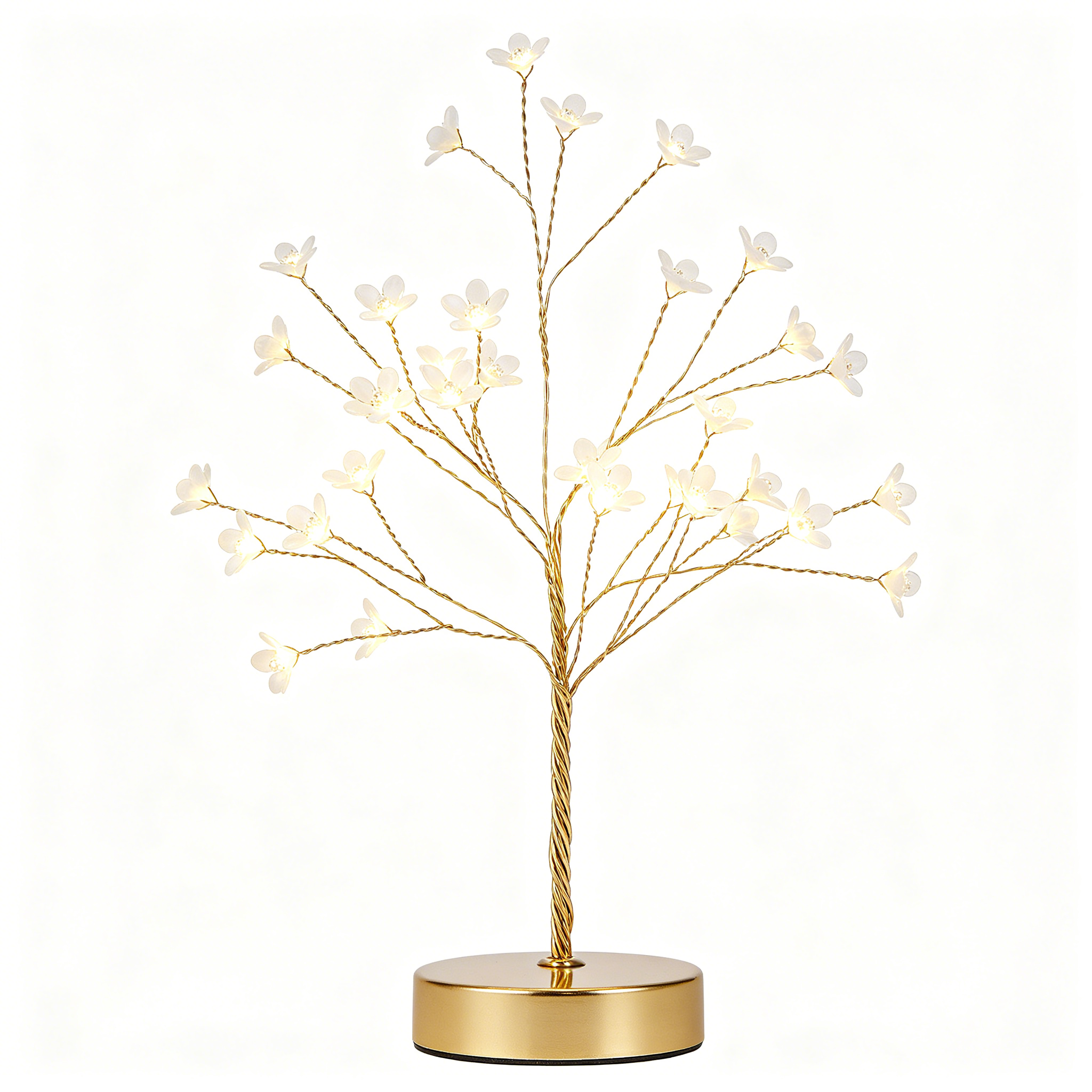 LED Golden Cherry Blossom Tree Table Lamp