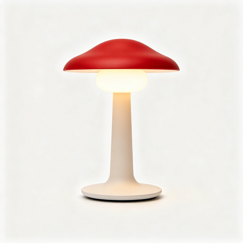 Cute Red Mushroom Shape Table Lamp